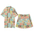 Men's Hawaiian Shirt and Shorts Set - Tiki Summer