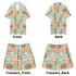 Men's Hawaiian Shirt and Shorts Set - Tiki Summer