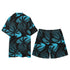 Men's Hawaiian Shirt and Shorts Set - Palm Waves