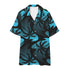 Men's Hawaiian Shirt and Shorts Set - Palm Waves