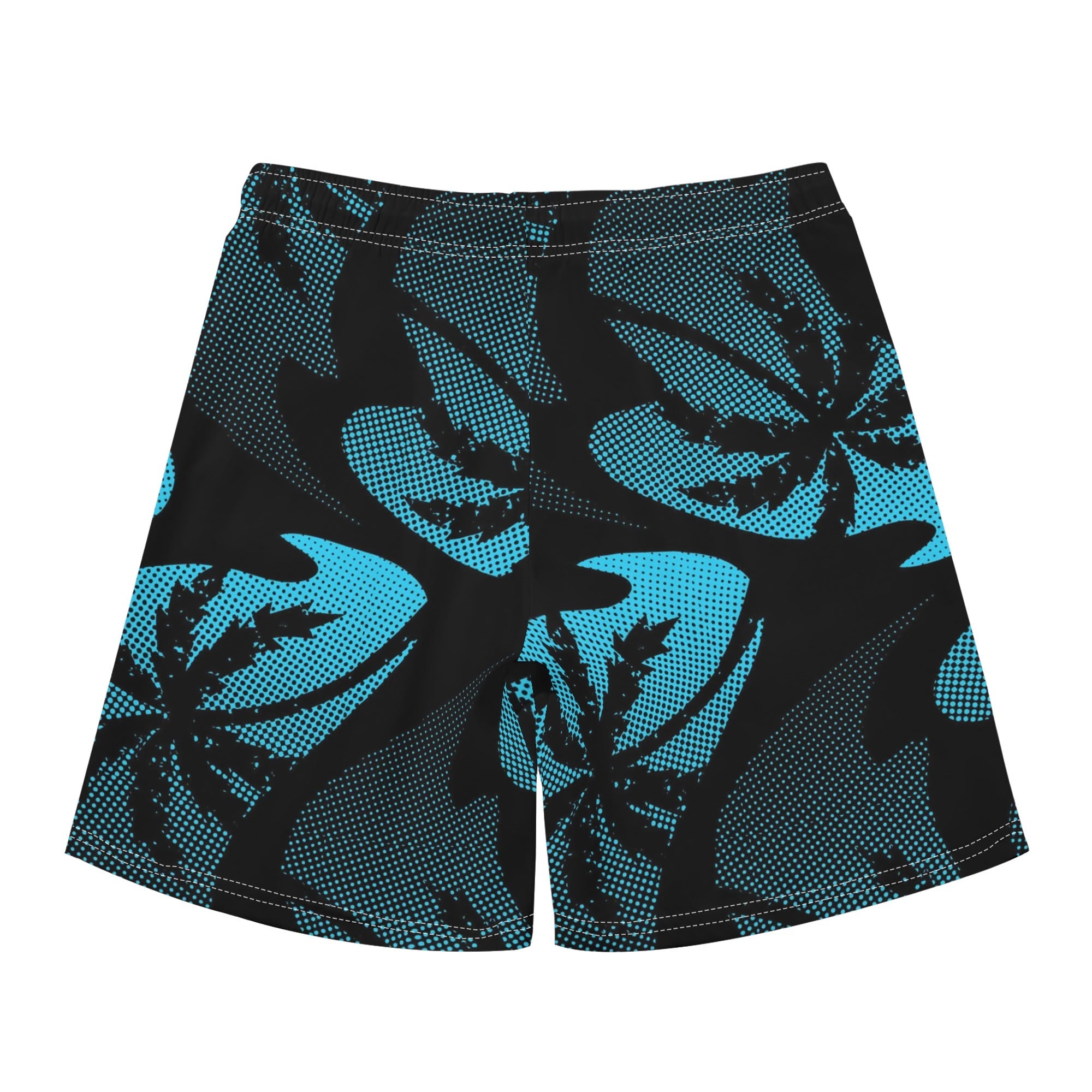 Men's Hawaiian Shirt and Shorts Set - Palm Waves