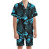 Men's Hawaiian Shirt and Shorts Set - Palm Waves