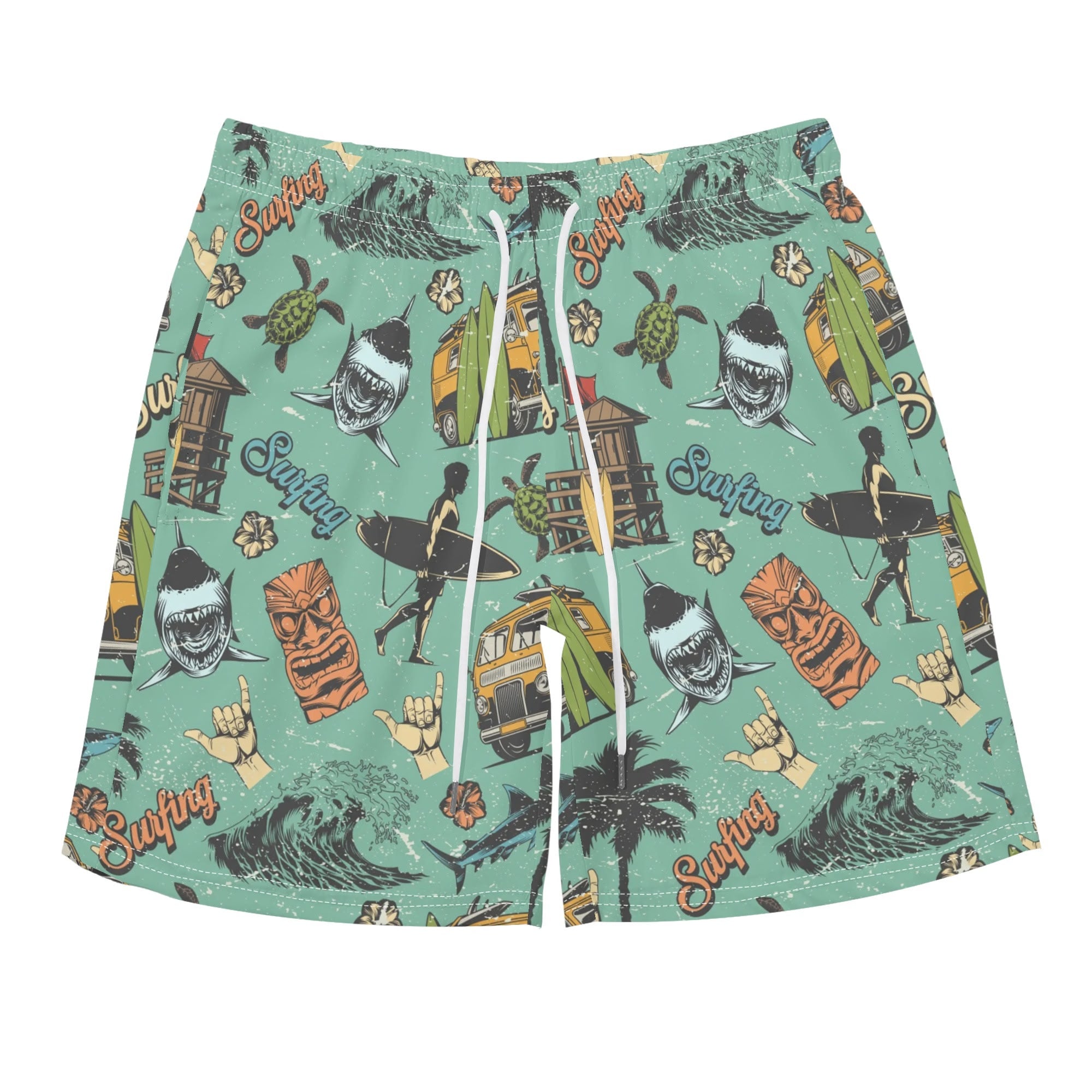 Men's Hawaiian Shirt and Shorts Set - Surf Culture