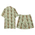 Men's Hawaiian Shirt and Shorts Set - Tiki Masks