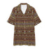 Men's Hawaiian Shirt and Shorts Set - Tribal Print