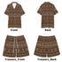 Men's Hawaiian Shirt and Shorts Set - Tribal Print