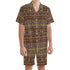 Men's Hawaiian Shirt and Shorts Set - Tribal Print