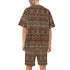 Men's Hawaiian Shirt and Shorts Set - Tribal Print