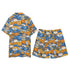 Men's Hawaiian Shirt and Shorts Set - Sushi (Blue)