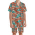 Men's Hawaiian Shirt and Shorts Set - Sushi (Red)