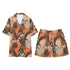 Men's Hawaiian Shirt and Shorts Set - Leopards Eye