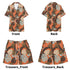 Men's Hawaiian Shirt and Shorts Set - Leopards Eye