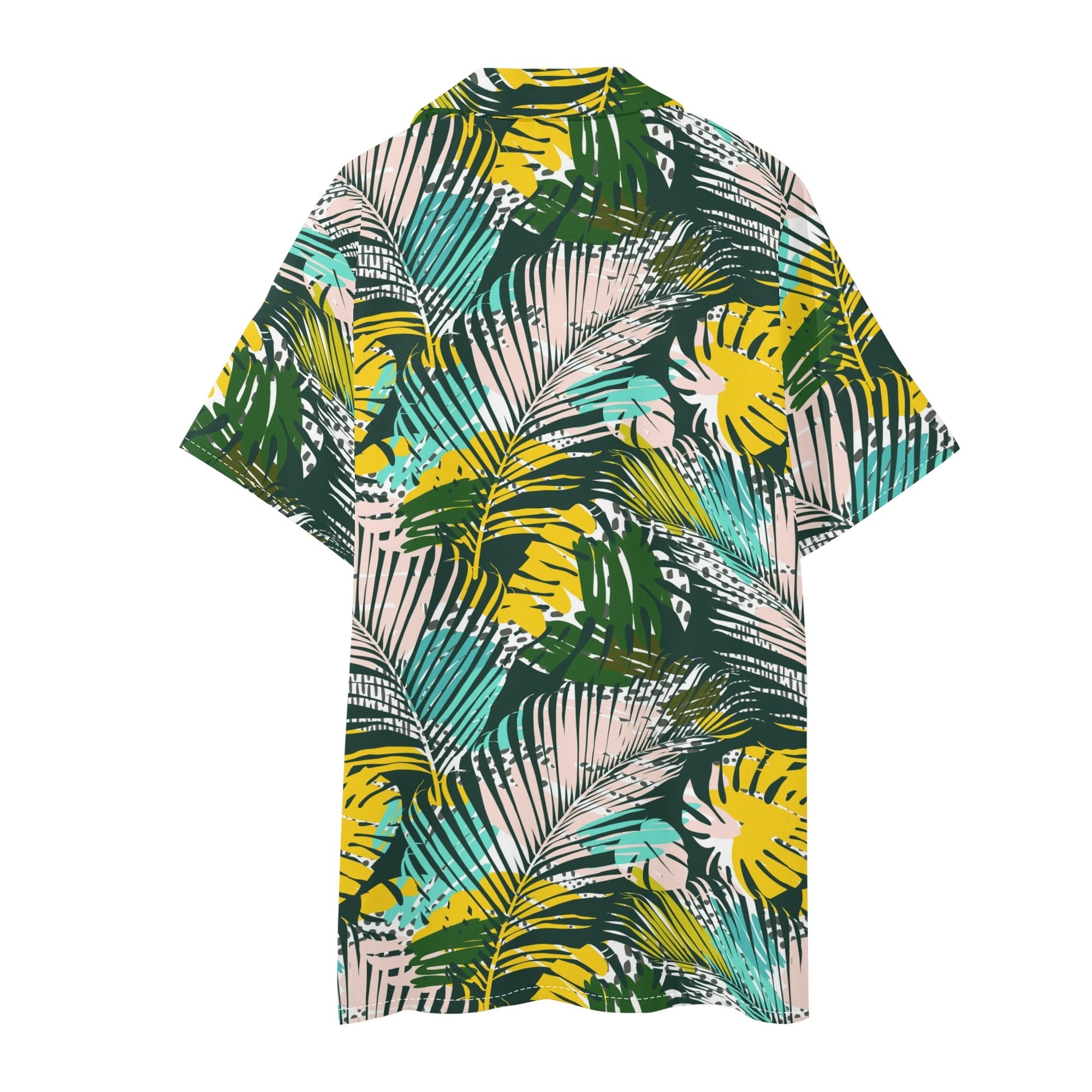 Men's Hawaiian Shirt and Shorts Set - Tropical Palms