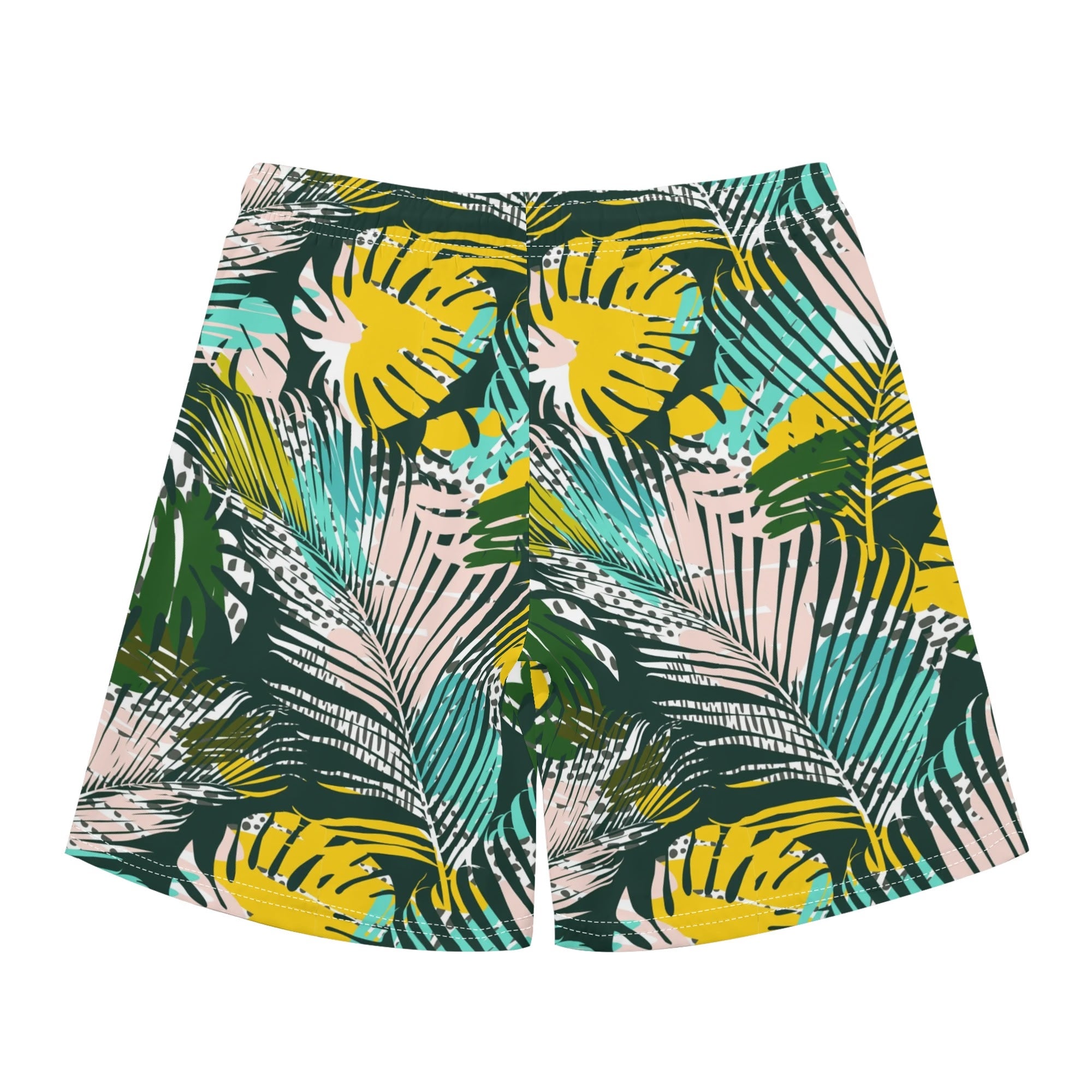 Men's Hawaiian Shirt and Shorts Set - Tropical Palms