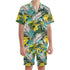 Men's Hawaiian Shirt and Shorts Set - Tropical Palms