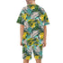 Men's Hawaiian Shirt and Shorts Set - Tropical Palms