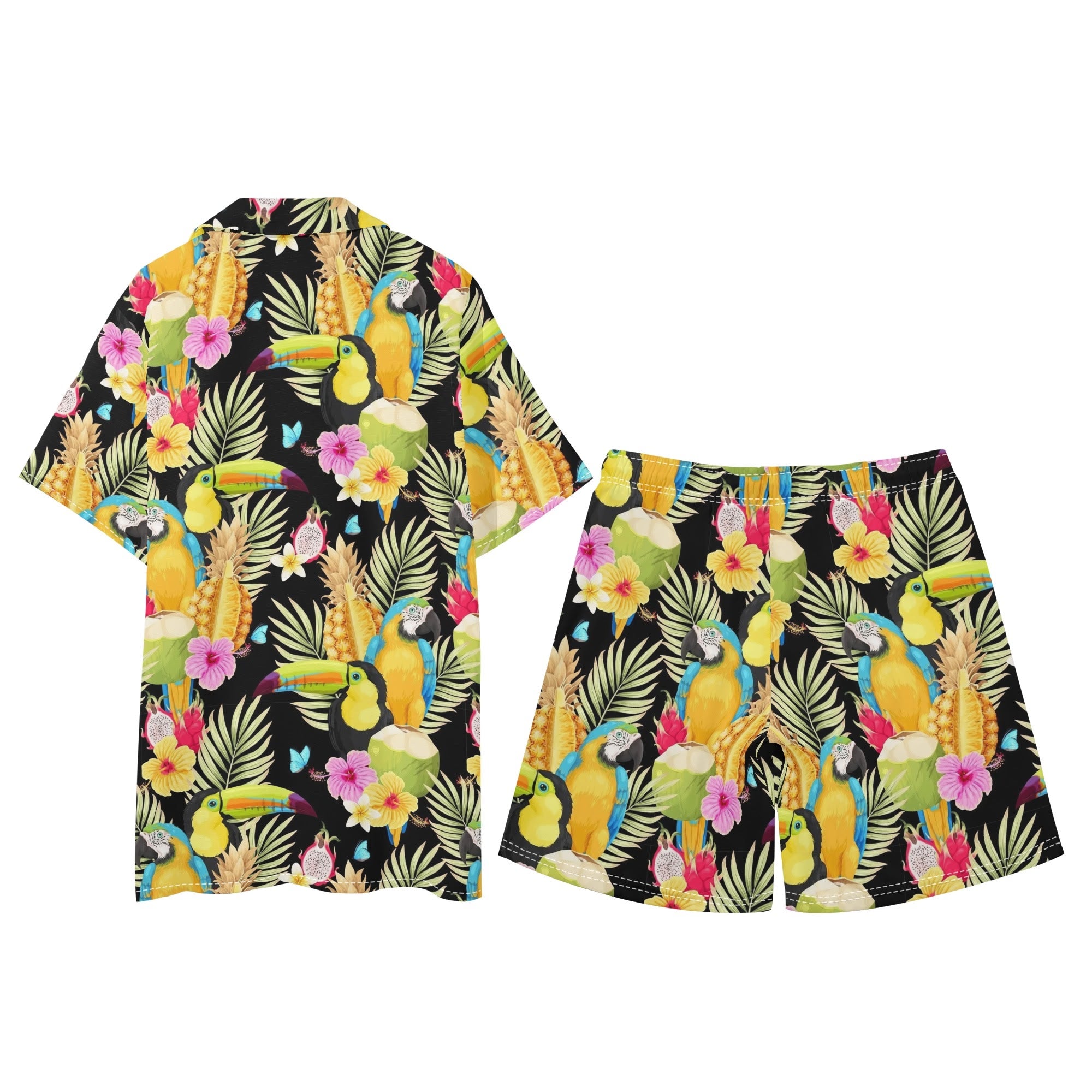 Men's Hawaiian Shirt and Shorts Set - Totally Tropical