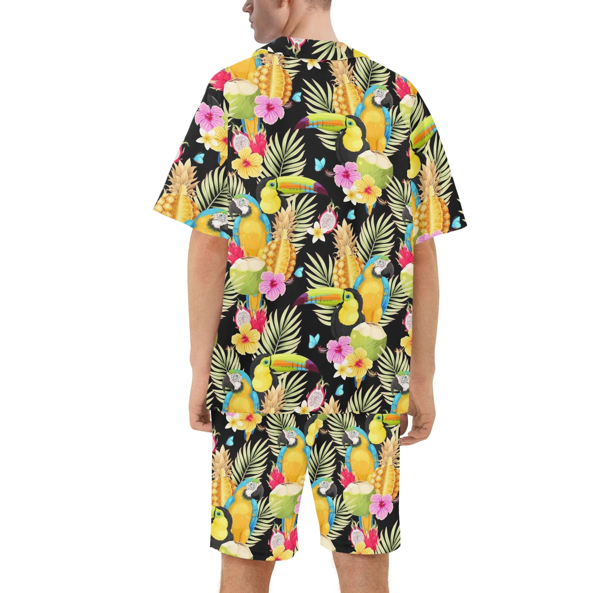 Men's Hawaiian Shirt and Shorts Set - Totally Tropical