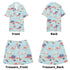 Men's Hawaiian Shirt and Shorts Set - Flamingo Sunset