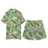 Men's Hawaiian Shirt and Shorts Set - Flamingoes