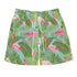 Men's Hawaiian Shirt and Shorts Set - Flamingoes