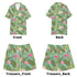 Men's Hawaiian Shirt and Shorts Set - Flamingoes