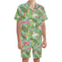 Men's Hawaiian Shirt and Shorts Set - Flamingoes