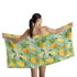 Bath Towel - Pineapples & Plumeria (Green)