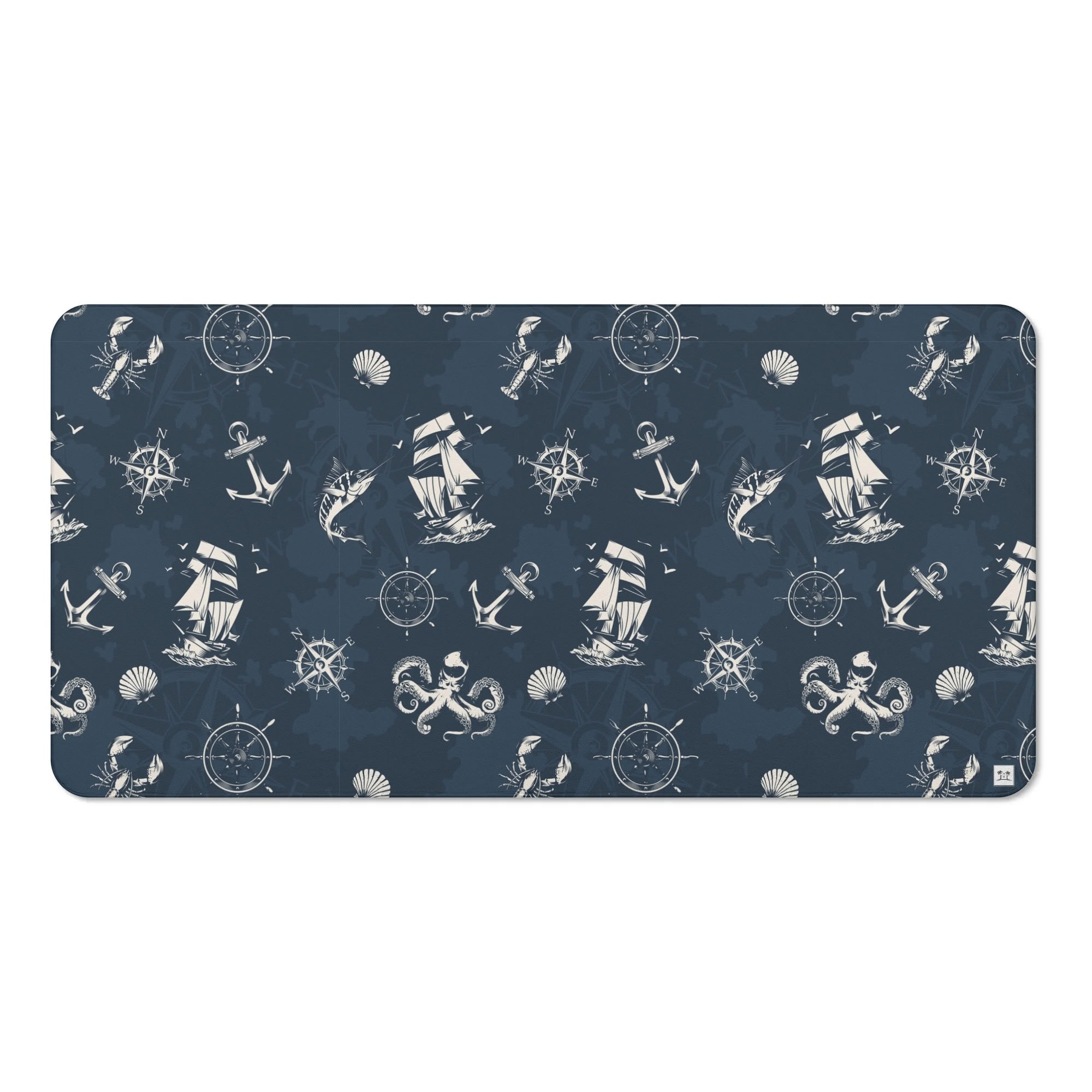 Bath Towel - The Navigator (Navy & White)