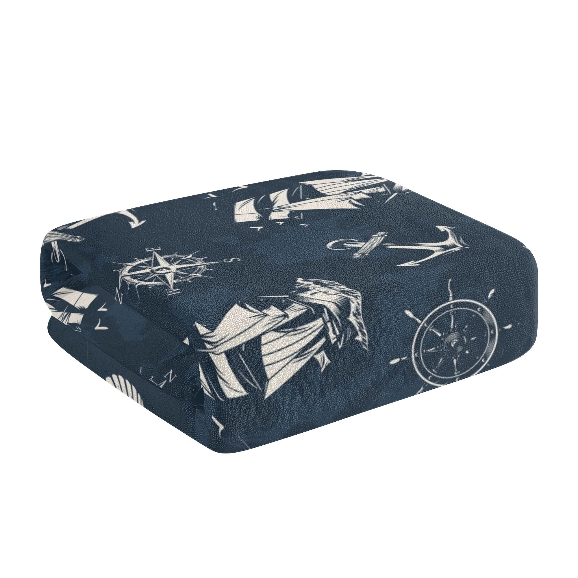 Bath Towel - The Navigator (Navy & White)