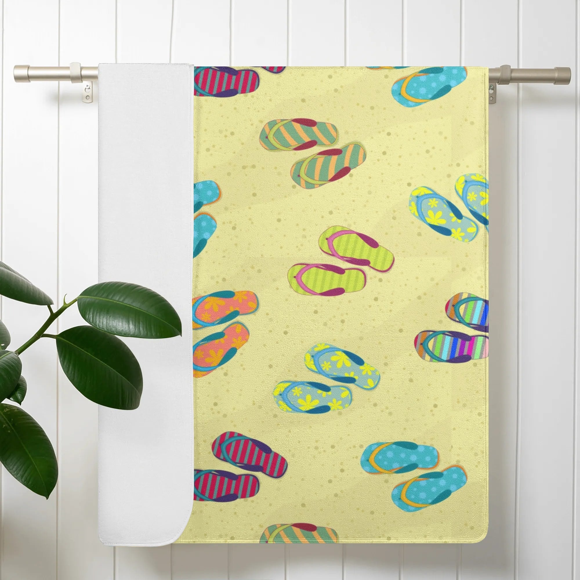 Bath Towel - Flip Flops