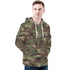 Men's Allover Print Zip-Up Hoodie - Camo