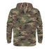 Men's Allover Print Zip-Up Hoodie - Camo