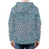 Men's Allover Print Zip-Up Hoodie - Greek Spiral