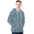 Men's Allover Print Zip-Up Hoodie - Greek Spiral