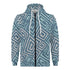 Men's Allover Print Zip-Up Hoodie - Greek Spiral