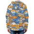 Men's Allover Print Zip-Up Hoodie - Sushi (Blue)