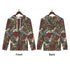 Men's Allover Print Zip-Up Hoodie - Steel Roses