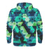 Men's Allover Print Zip-Up Hoodie - Netrunner