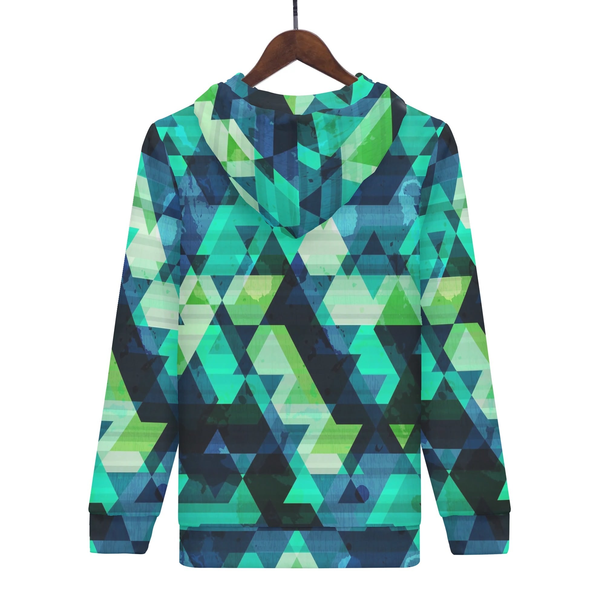 Men's Allover Print Zip-Up Hoodie - Netrunner