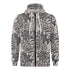 Men's Allover Print Zip-Up Hoodie - Tattoo