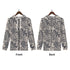 Men's Allover Print Zip-Up Hoodie - Tattoo