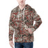 Men's Allover Print Zip-Up Hoodie - Dragon