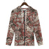 Men's Allover Print Zip-Up Hoodie - Dragon