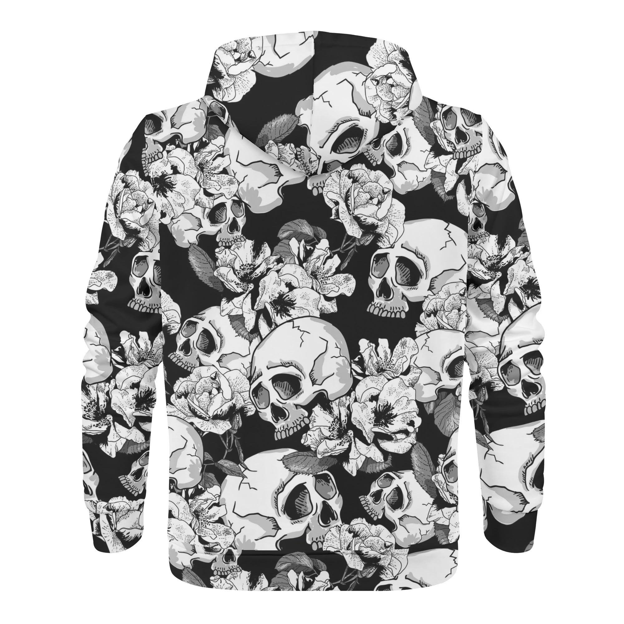 Men's Allover Print Zip-Up Hoodie - Mortus