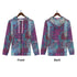 Men's Allover Print Zip-Up Hoodie - Runes (Purple)