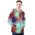 Men's Allover Print Zip-Up Hoodie - Runes (Teal)