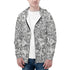 Men's Allover Print Zip-Up Hoodie - Steampunk