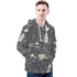 Men's Allover Print Zip-Up Hoodie - Blackbeard's Ghost