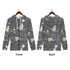 Men's Allover Print Zip-Up Hoodie - Blackbeard's Ghost